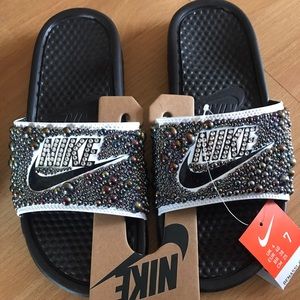 Custom made Nike slides